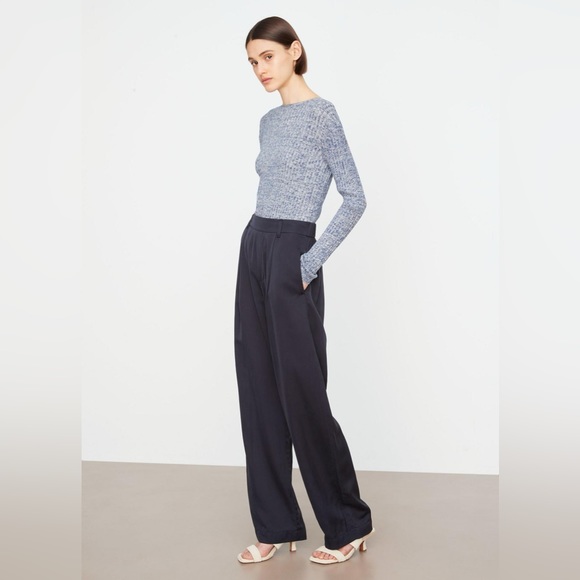 VINCE Silk-Blend High-Waist Pull-On Pants - Picture 9 of 14